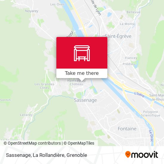Sassenage, La Rollandière map