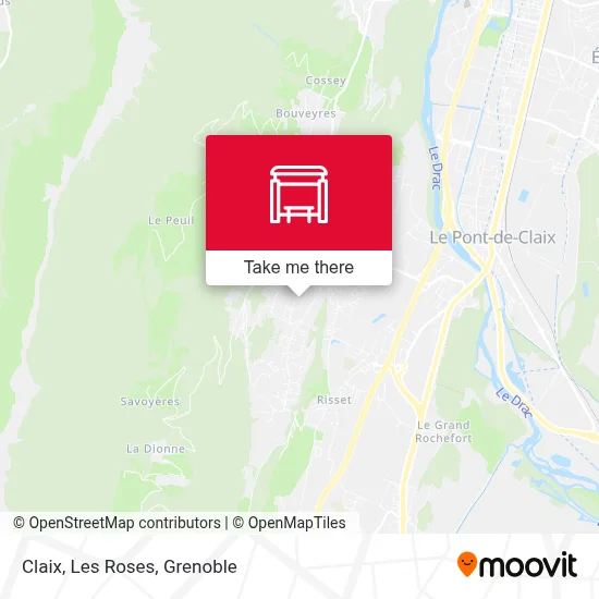 Claix, Les Roses map