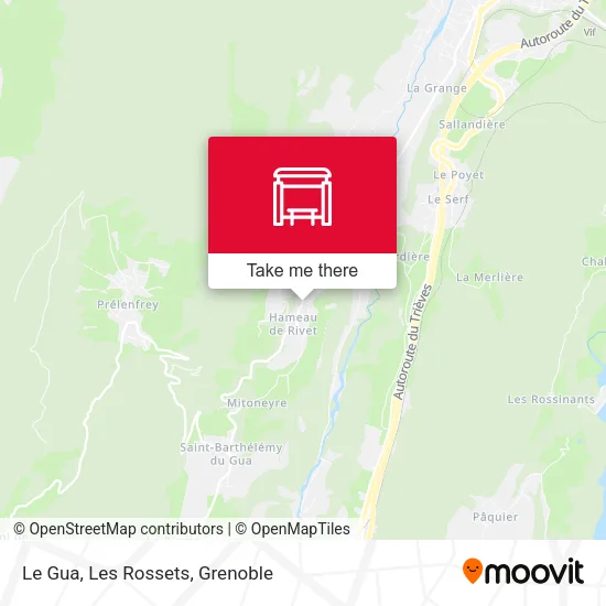 Le Gua, Les Rossets map