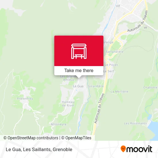 Le Gua, Les Saillants map