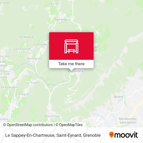 Le Sappey-En-Chartreuse, Saint-Eynard map