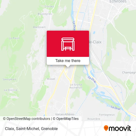 Claix, Saint-Michel map