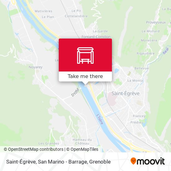 Saint-Égrève, San Marino - Barrage map