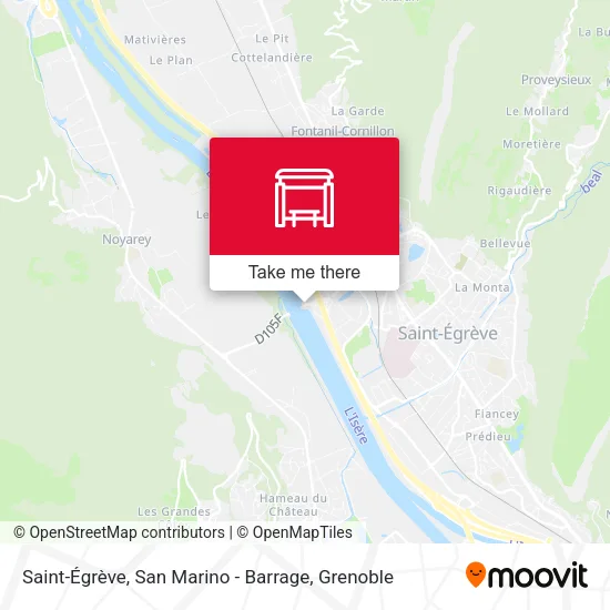 Saint-Égrève, San Marino - Barrage map