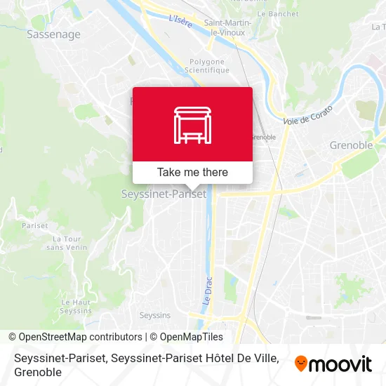 Seyssinet-Pariset, Seyssinet-Pariset Hôtel De Ville map