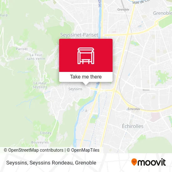 Seyssins, Seyssins Rondeau map