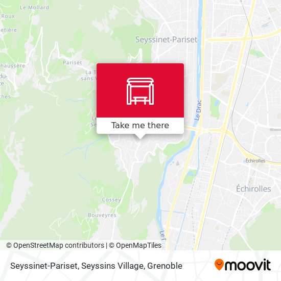 Seyssinet-Pariset, Seyssins Village map