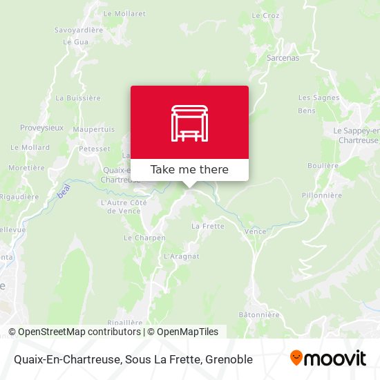 Quaix-En-Chartreuse, Sous La Frette map