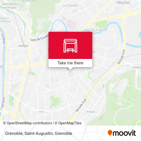 Grenoble, Saint-Augustin map