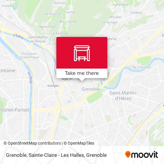 Grenoble, Sainte-Claire - Les Halles map