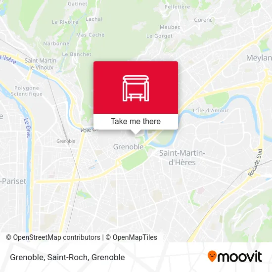 Grenoble, Saint-Roch map