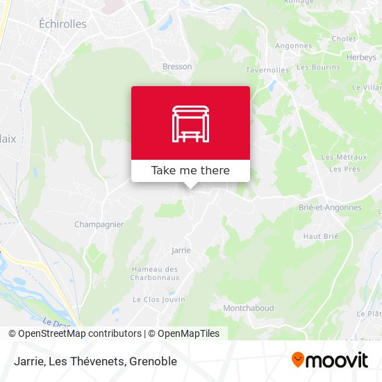 Jarrie, Les Thévenets map