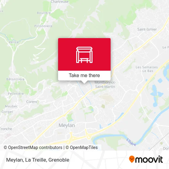 Meylan, La Treille map