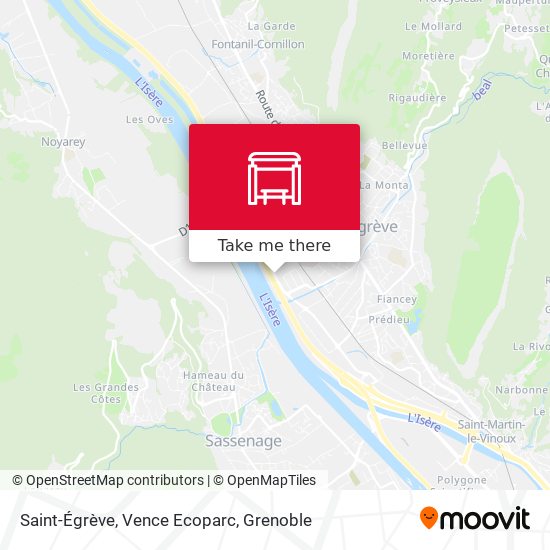 Saint-Égrève, Vence Ecoparc map
