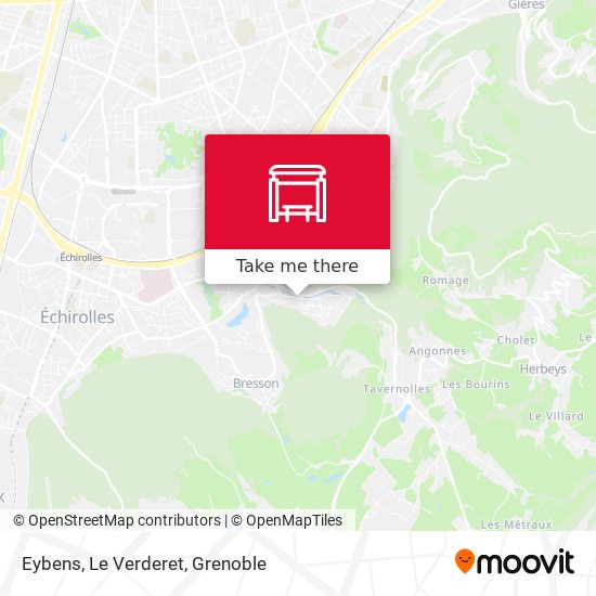 Eybens, Le Verderet map