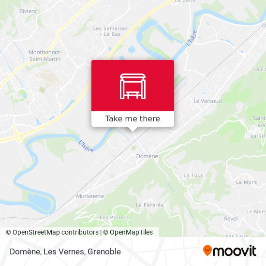 Domène, Les Vernes map