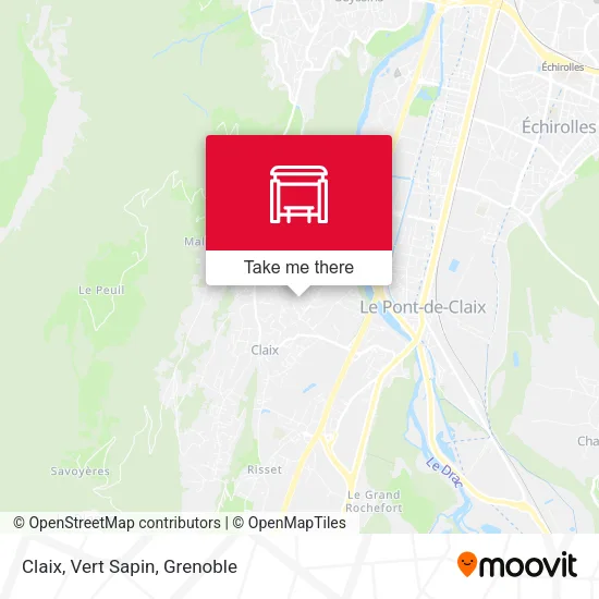 Claix, Vert Sapin map