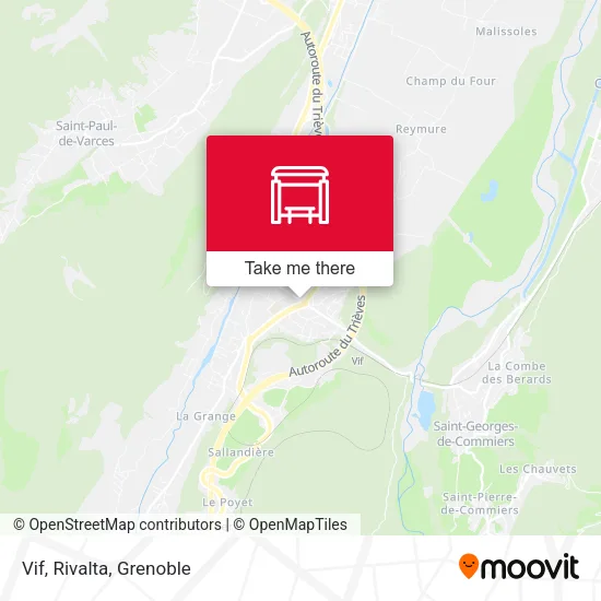 Vif, Rivalta map
