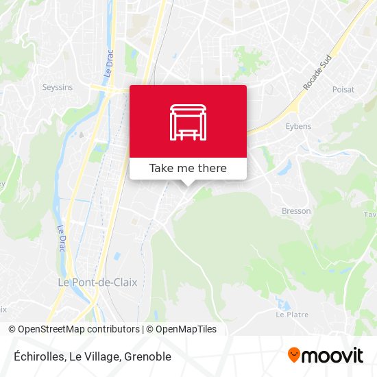 Échirolles, Le Village map