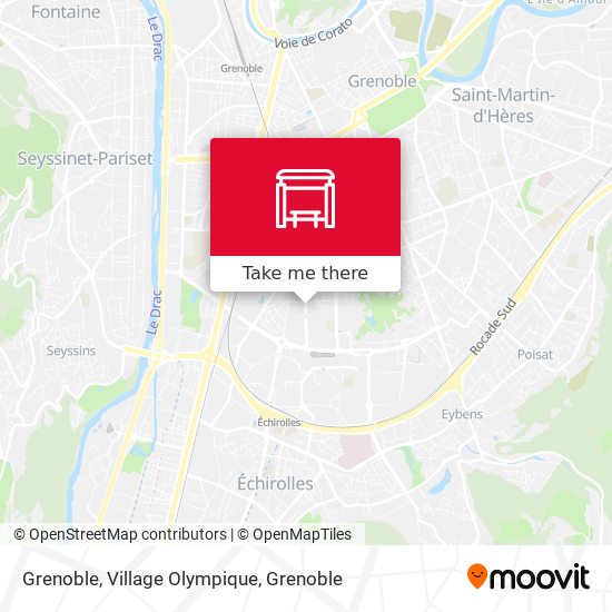 Grenoble, Village Olympique map