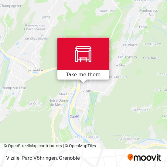 Vizille, Parc Vöhringen map