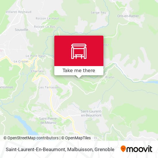 Saint-Laurent-En-Beaumont, Malbuisson map