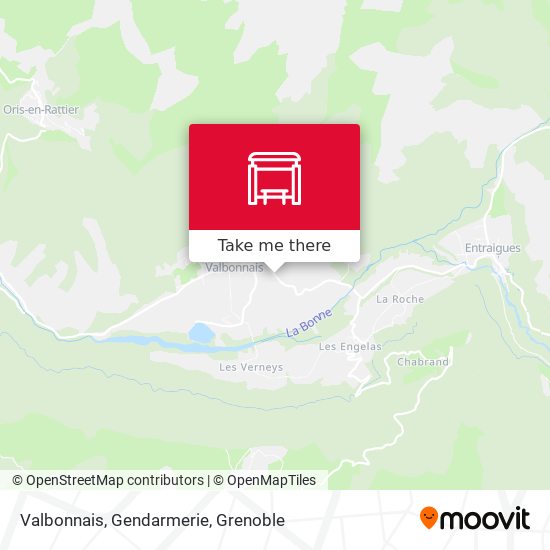 Valbonnais, Gendarmerie map