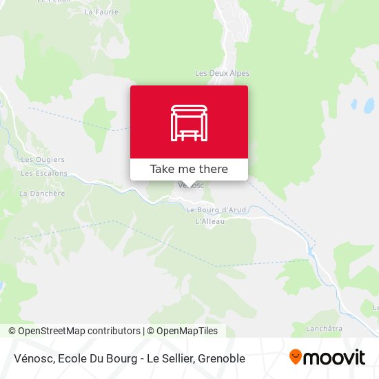 Vénosc, Ecole Du Bourg - Le Sellier map