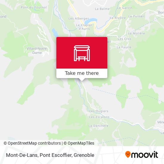 Mont-De-Lans, Pont Escoffier map