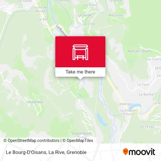 Le Bourg-D'Oisans, La Rive map