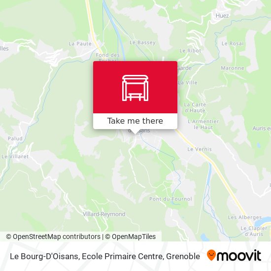 Le Bourg-D'Oisans, Ecole Primaire Centre map
