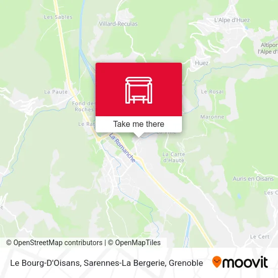 Le Bourg-D'Oisans, Sarennes-La Bergerie map