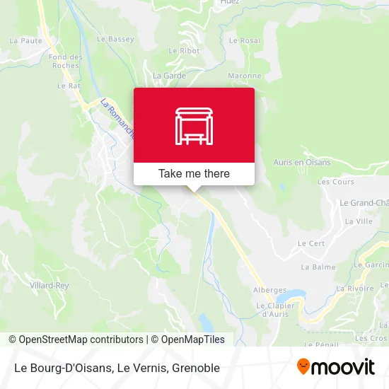 Le Bourg-D'Oisans, Le Vernis map