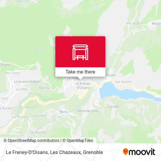 Le Freney-D'Oisans, Les Chazeaux map