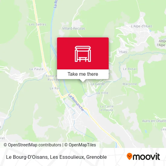 Le Bourg-D'Oisans, Les Essoulieux map