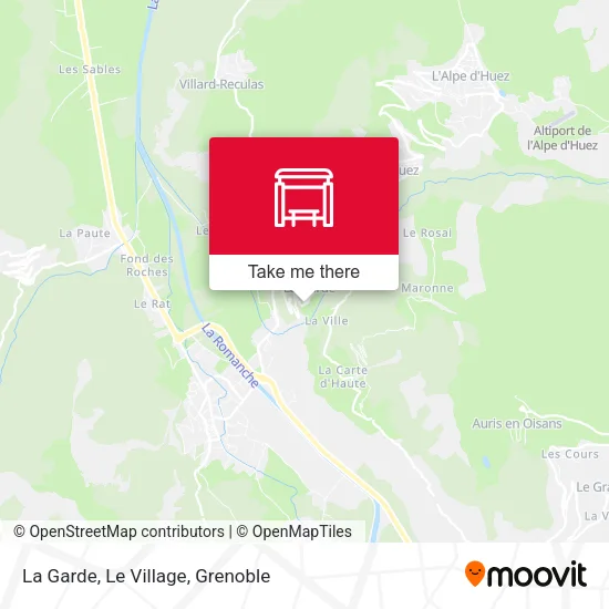 La Garde, Le Village map