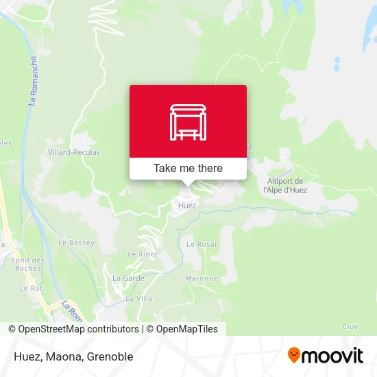 Huez, Maona map