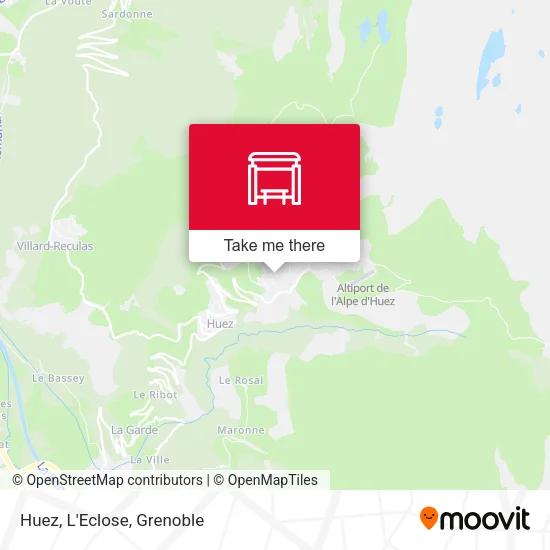 Huez, L'Eclose map