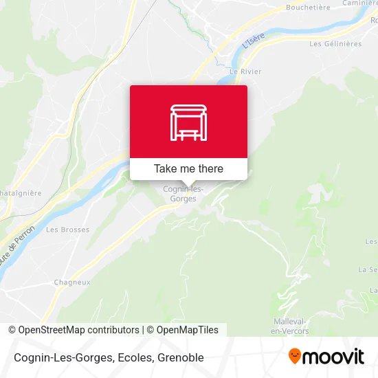 Cognin-Les-Gorges, Ecoles map