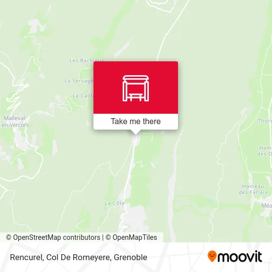 Rencurel, Col De Romeyere map