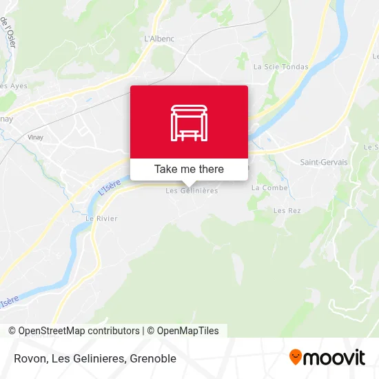 Rovon, Les Gelinieres map