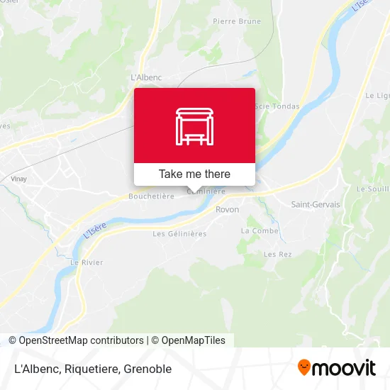 L'Albenc, Riquetiere map