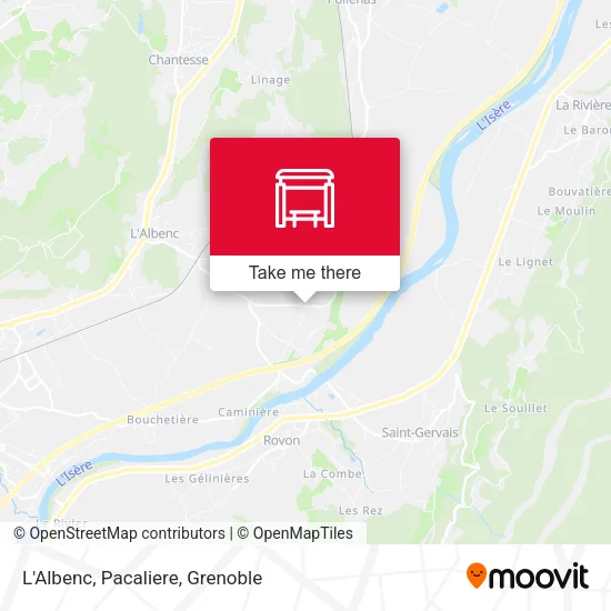 L'Albenc, Pacaliere map