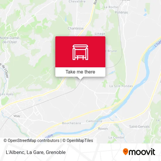 L'Albenc, La Gare map