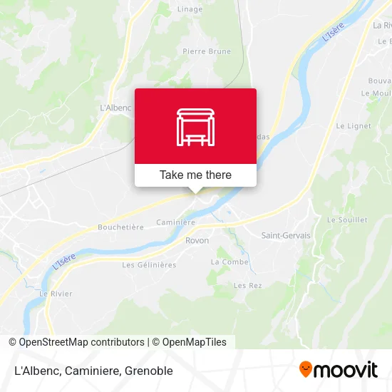 L'Albenc, Caminiere map