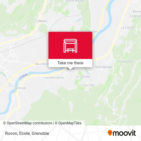 Rovon, Ecole map