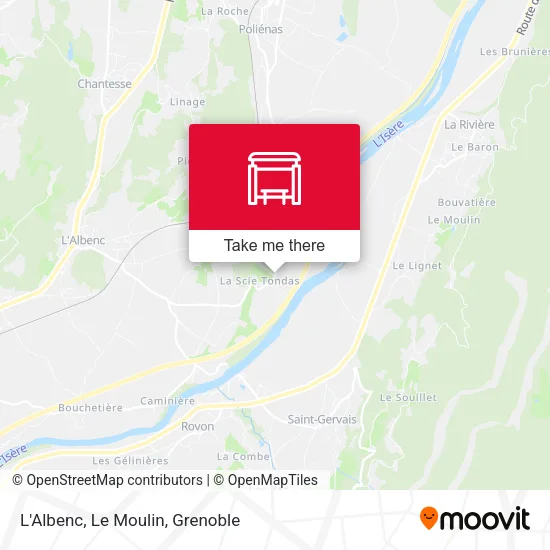 L'Albenc, Le Moulin map