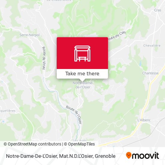 Notre-Dame-De-L'Osier, Mat.N.D.L'Osier map