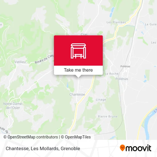 Chantesse, Les Mollards map