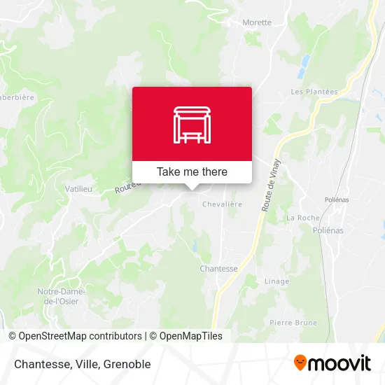 Chantesse, Ville map